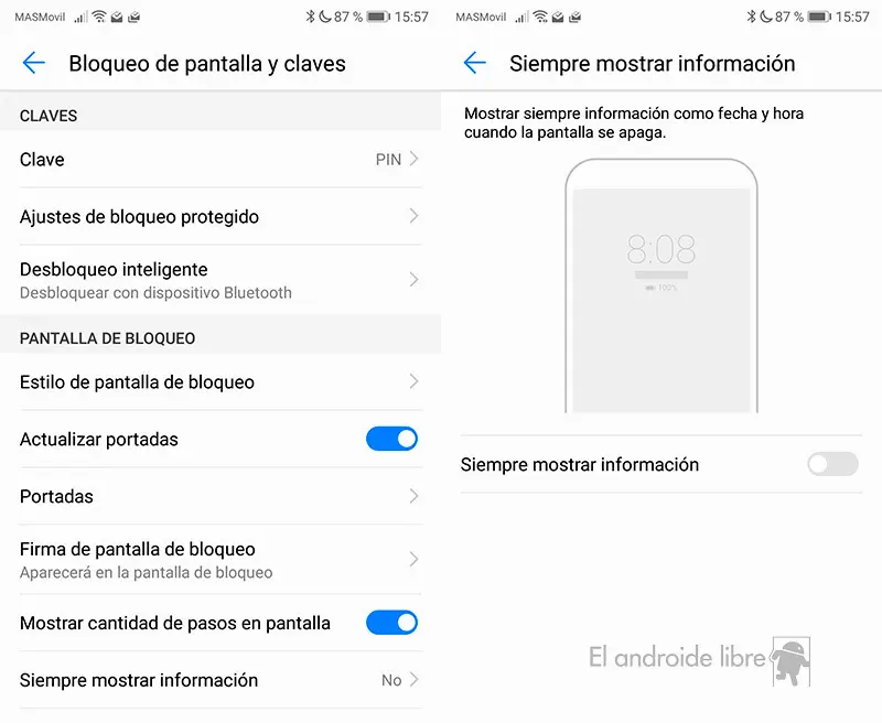 como mover el reloj de la pantalla de bloqueo huawei - Cómo cambiar la posición de la hora en un Huawei