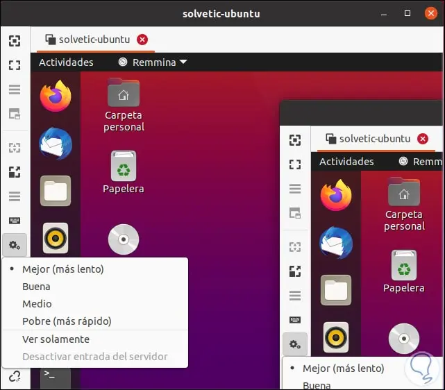 compartir pantalla en ubuntu - Cómo dividir la pantalla en dos en Ubuntu