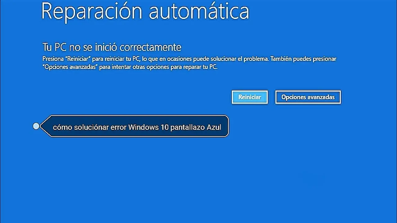 como entrar a la pantalla de reparacion automatica windows 10 - Cómo entrar en modo seguro en Windows 10 si no arranca