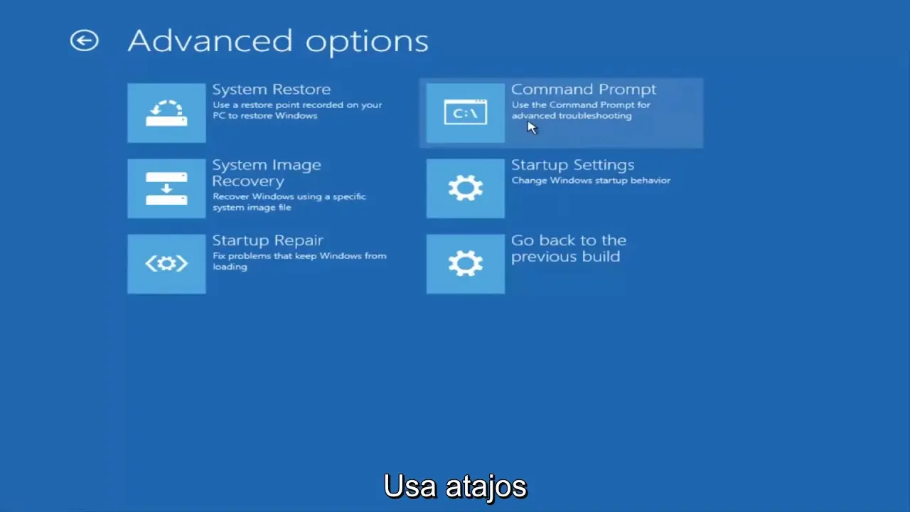 como entrar a la pantalla de reparacion automatica windows 10 - Cómo entrar en reparación automatica