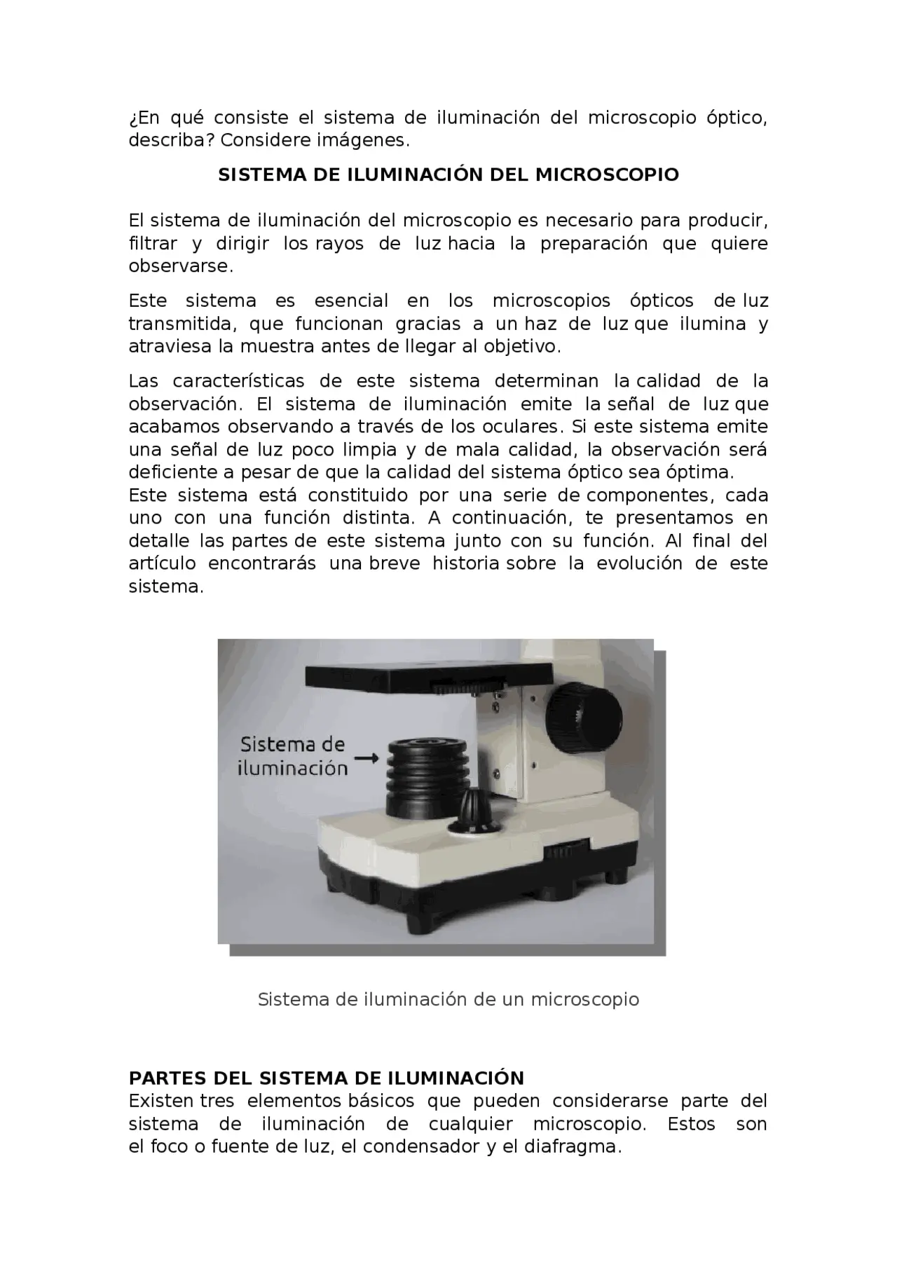 fuente de iluminacion del microscopio electronico - Cómo funciona un microscopio electrónico