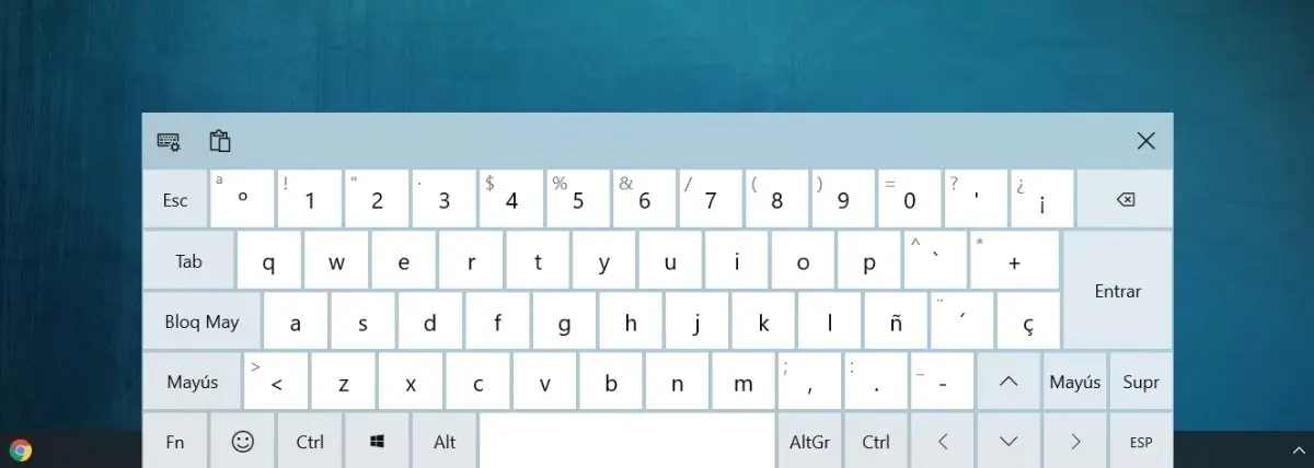 teclado en pantalla - Cómo hacer que aparezca el teclado en la pantalla