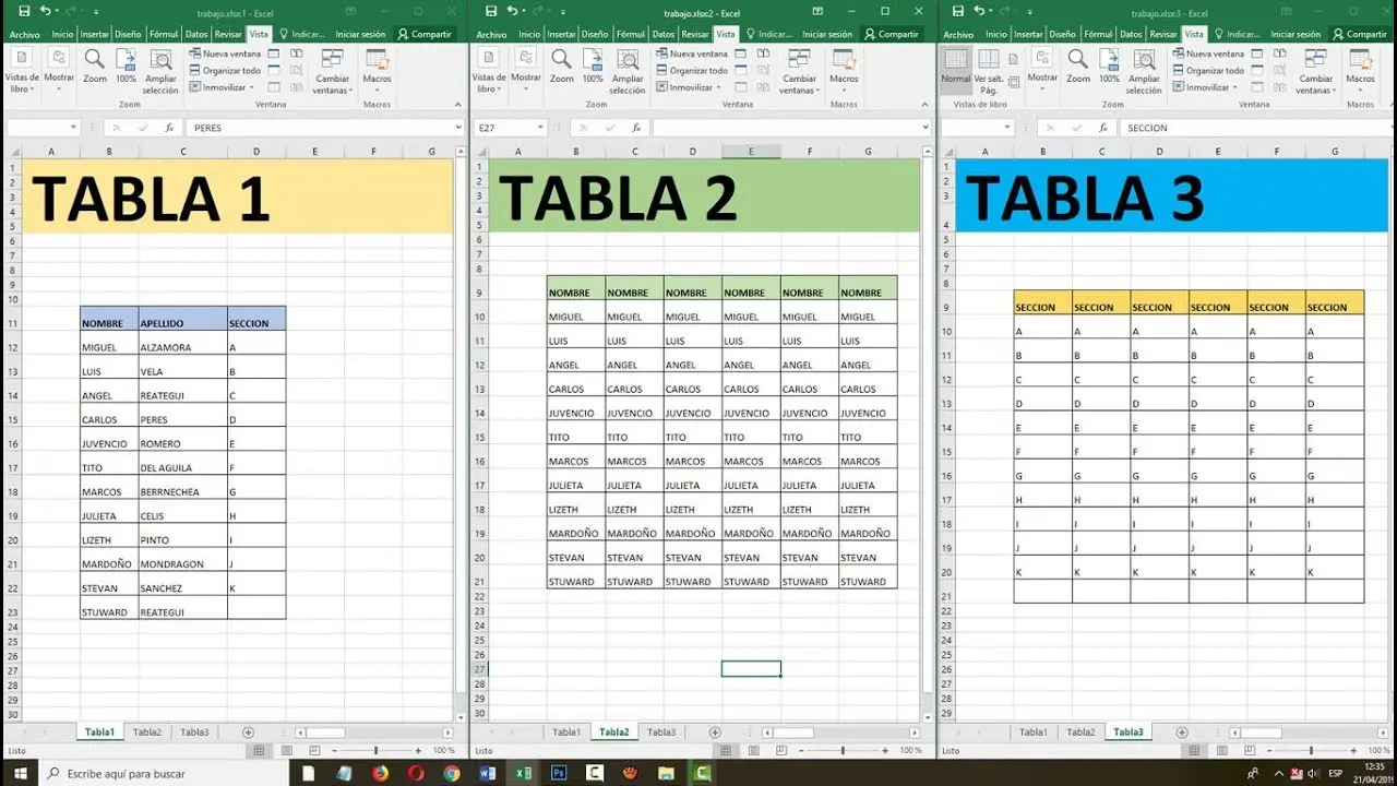 como poner dos pantallas de excel a la vez - Cómo hacer que se vean las hojas en Excel