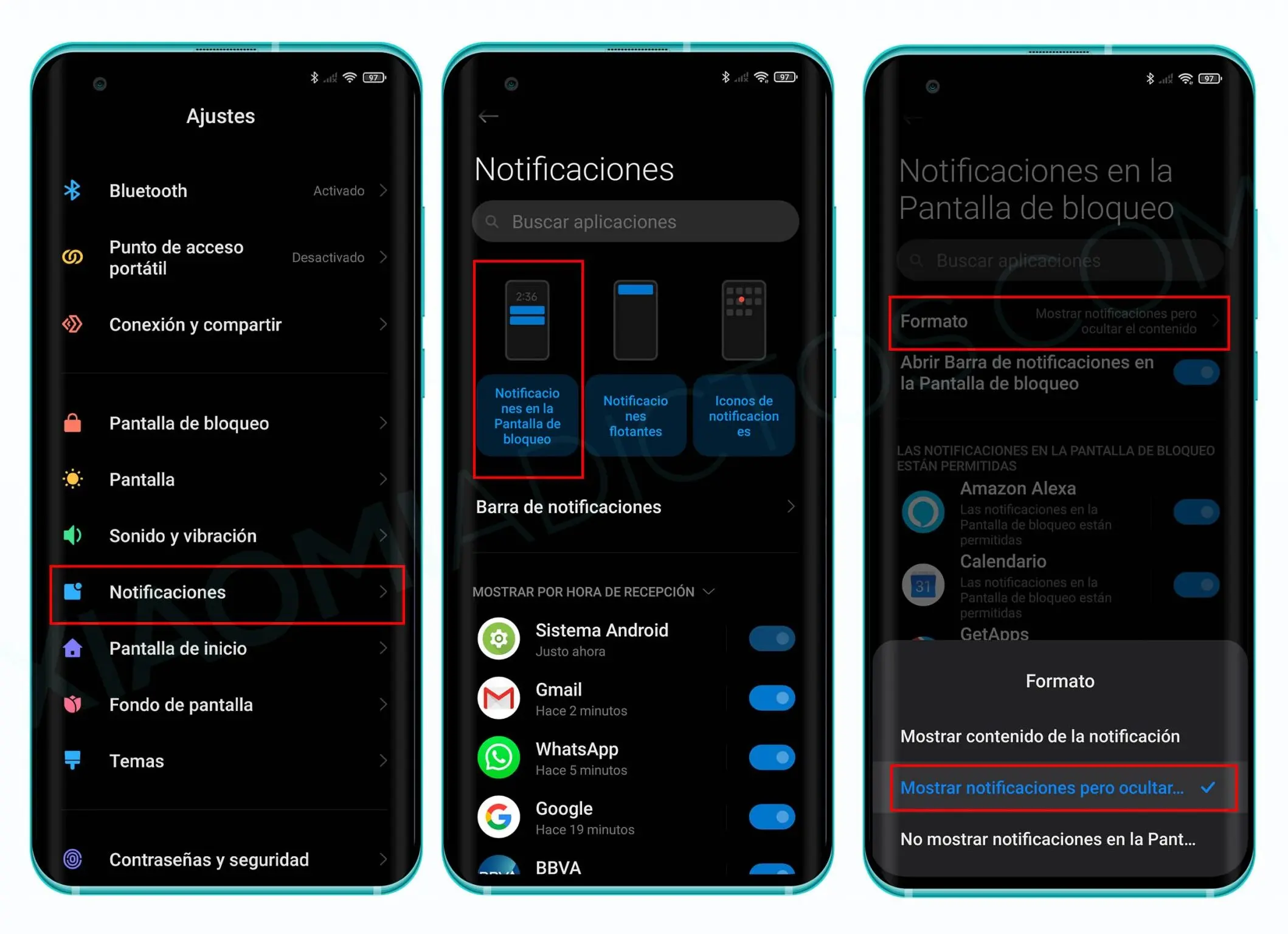 no mostrar notificaciones en pantalla de bloqueo - Cómo ocultar contenido de notificaciones en Motorola