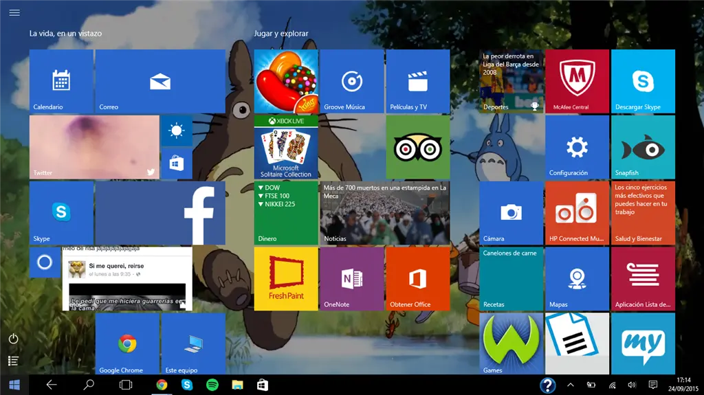 como poner la pantalla de inicio normal en windows 10 - Cómo poner el inicio de Windows 10 normal