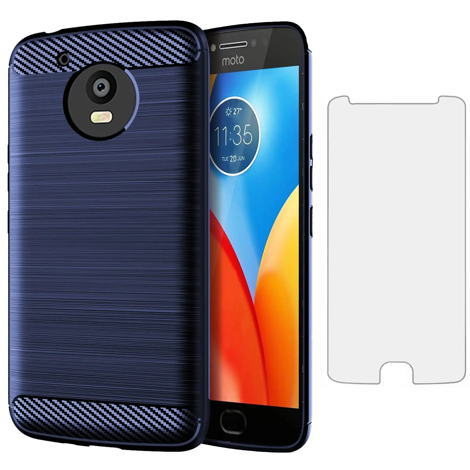 Custodia Trasparente Mumbi Per Lenovo Moto E4 Plus | Protezione Sottile E Leggera | Accesso Facile A Pulsanti E Porte