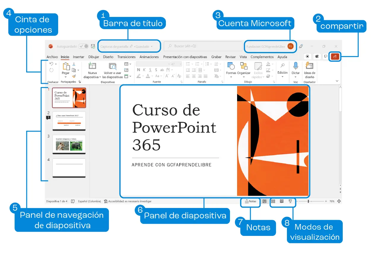 imagen de pantalla de power point - Cómo poner una imagen de fondo en PowerPoint desde el celular