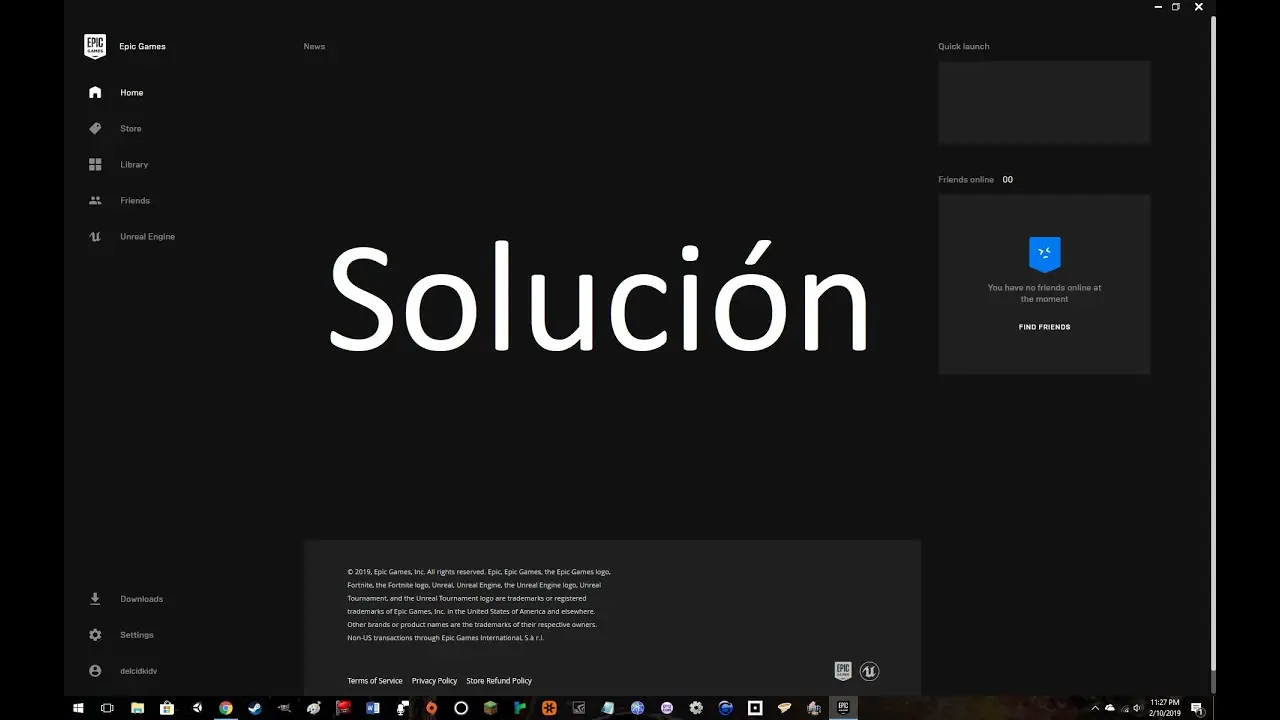 epic games pantalla negra - Cómo se reinicia Epic Games
