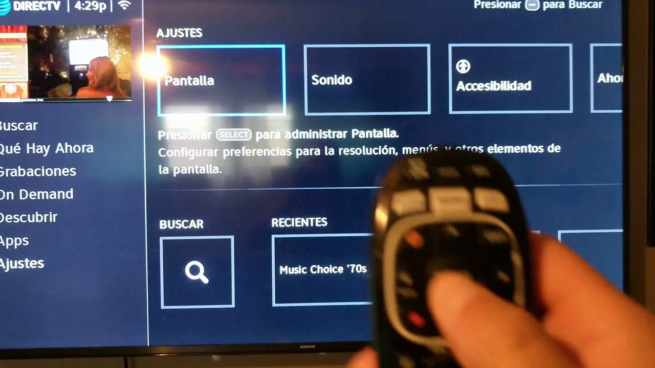 directv pantalla completa - Cuál es el botón SAT