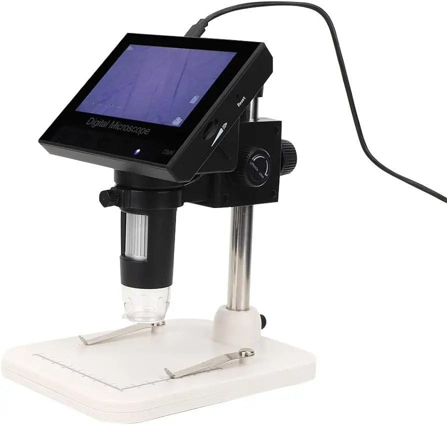 microscopio electronico con pantalla - Cuáles son las características de un microscopio electrónico