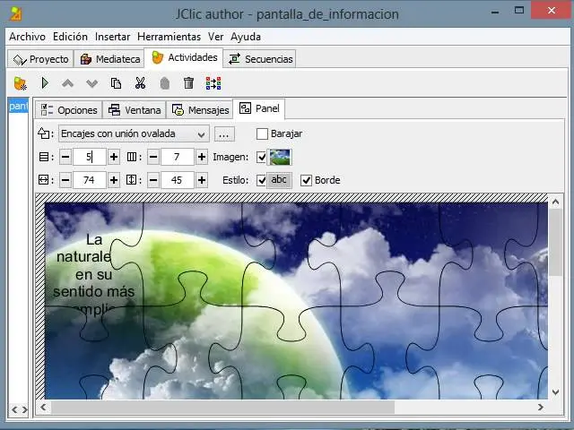 Pantalla de información JClic en formato HTML - Cuáles son las principales características de JClic pantalla de informacion jclic - Cuáles son las principales características de JClic