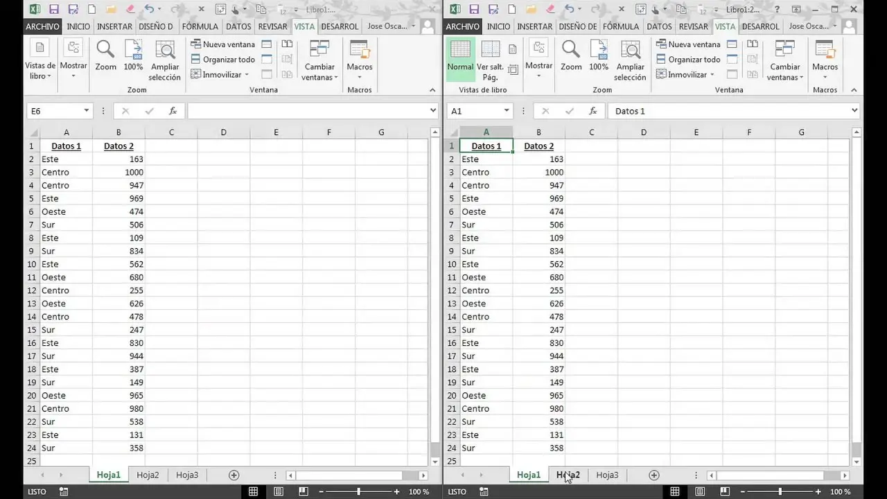 Cómo abrir Excel en dos pantallas diferentes - Cuándo tenemos varios libros abiertos pero estamos trabajando en uno específico a este se le llama como abrir excel en dos pantallas diferentes - Cuándo tenemos varios libros abiertos pero estamos trabajando en uno específico a este se le llama