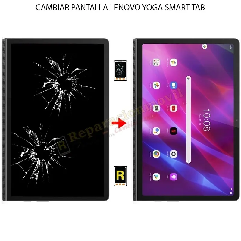 cambiar pantalla tablet lenovo yoga - Cuántas pulgadas tiene la tablet Lenovo Yoga