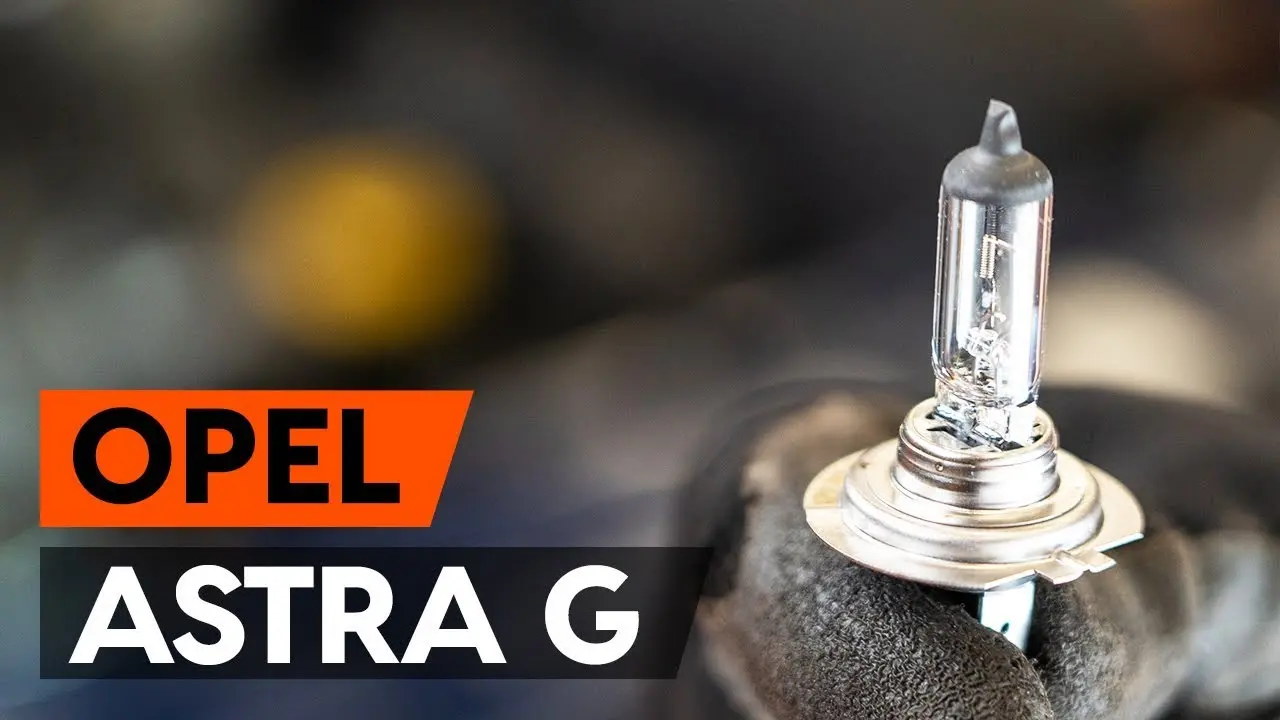como cambiar lampara luz baja astra - Qué bombillas lleva el Opel Astra G