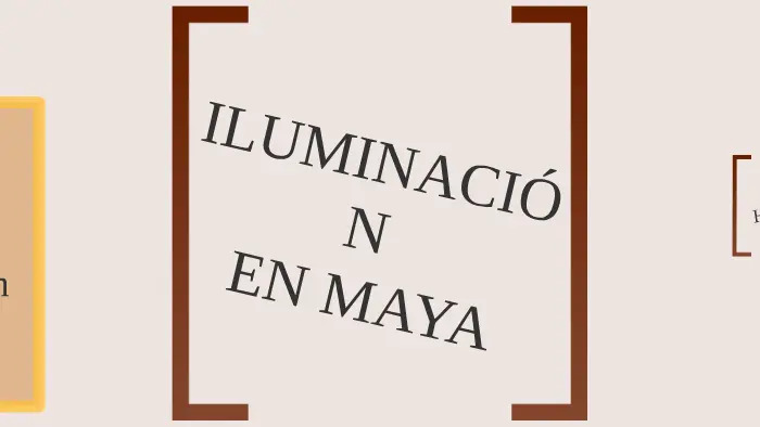 iluminacion en maya - Qué es una luz maya