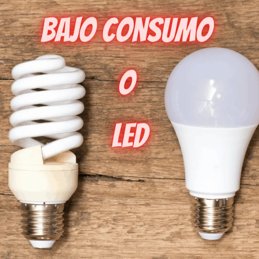 Diferencia consumo lámparas led vs bajo consumo